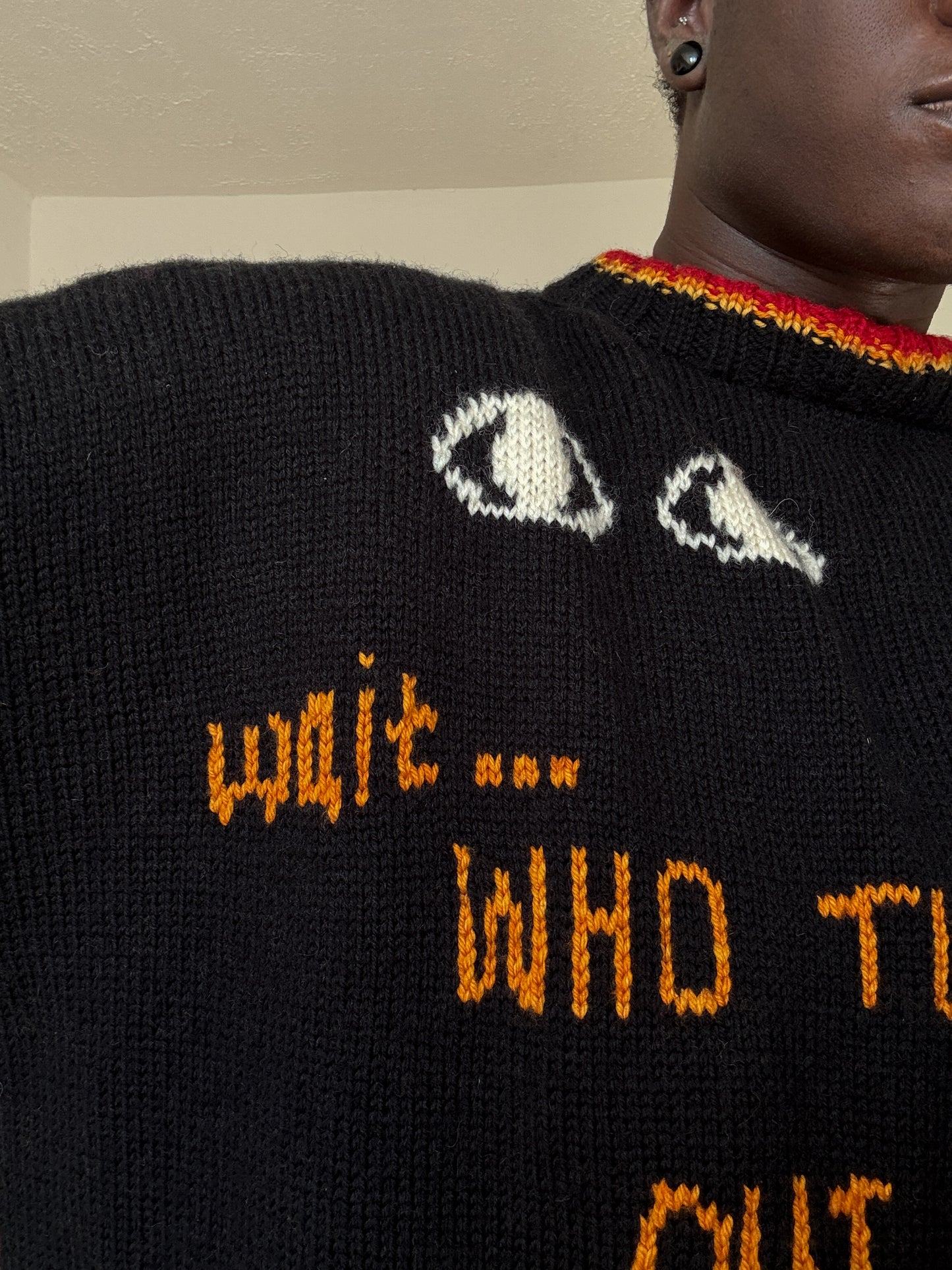 “Who turned out the lights?” jumper