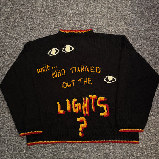 “Who turned out the lights?” jumper